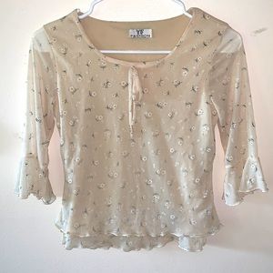 Delicate vintage lace top